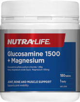 Nutra-Life Glucosamine 1500 + Magnesium 180 Capsules